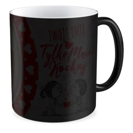 FOTO Kubek magiczny 330ml WALENTYNKI